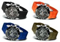 4 St�ck FIREFOX FFS310 RUBBER THING Chronograph 4 Farben - AUSSTELLER ungetragen
