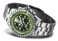 FIREFOX Herrenuhr FIGHTER Chronograph FFS05-115 olivgr�n - Aussteller!